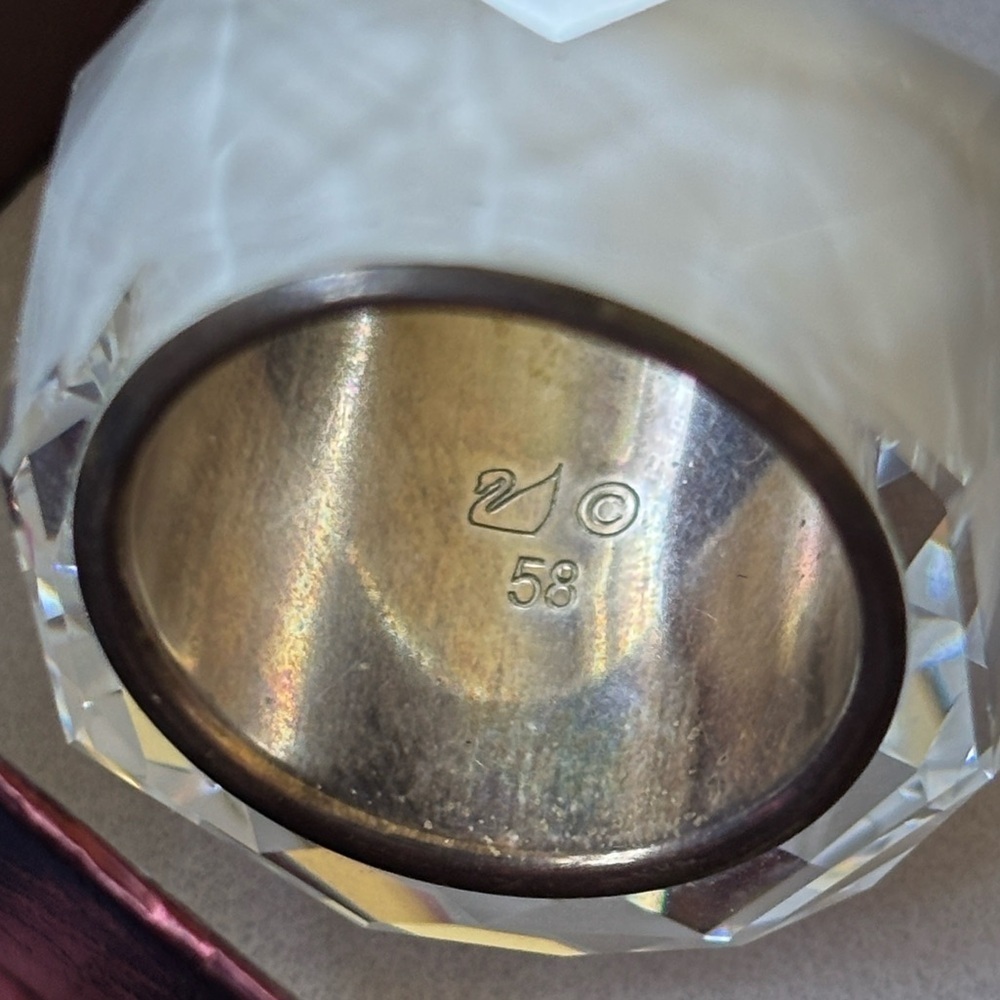 Swarovski Nirvana Ring Large Crystal Cocktail Whi… - image 8